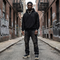 Black Oversized  Hoodie - FORM 10