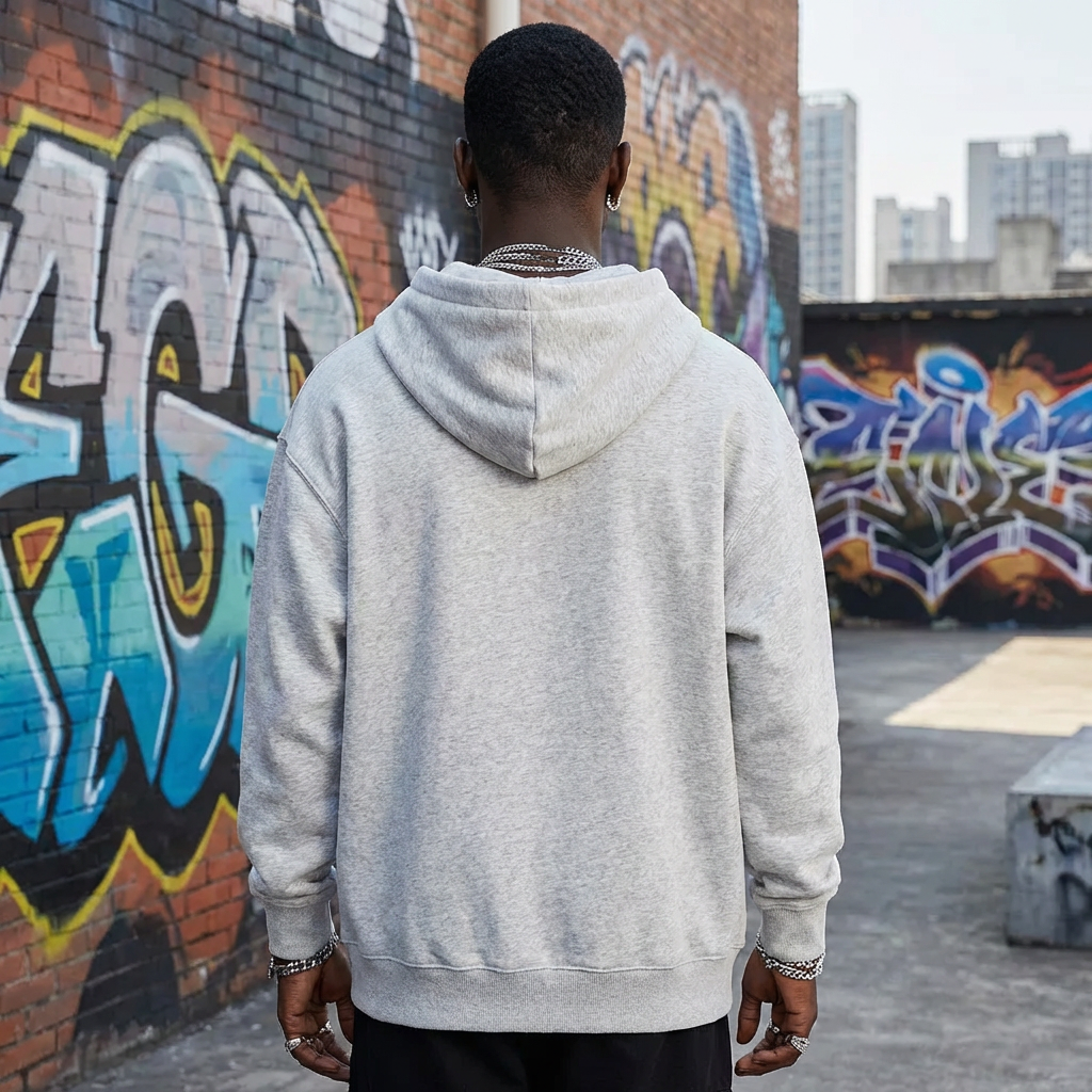 Gray Oversized  Hoodie - FORM 10